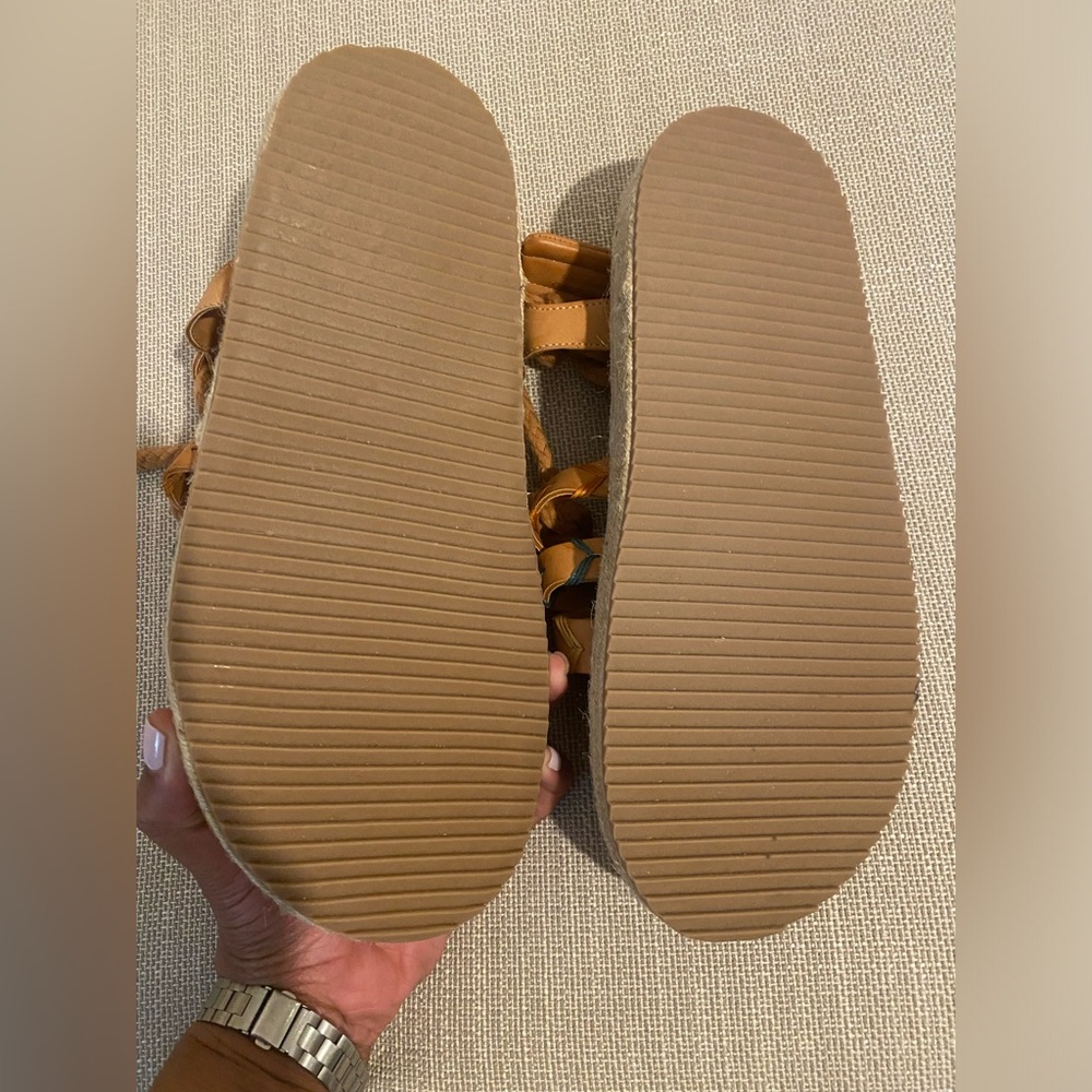 Farm Rio Rope Tie Flatform Sandals-NWOT - Picture 4 of 9